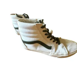 Vans Sk8 - Hi White and Green High-Top Sneakers