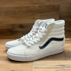 VANS SK8White High-Top Sneakers with Black Stripe
