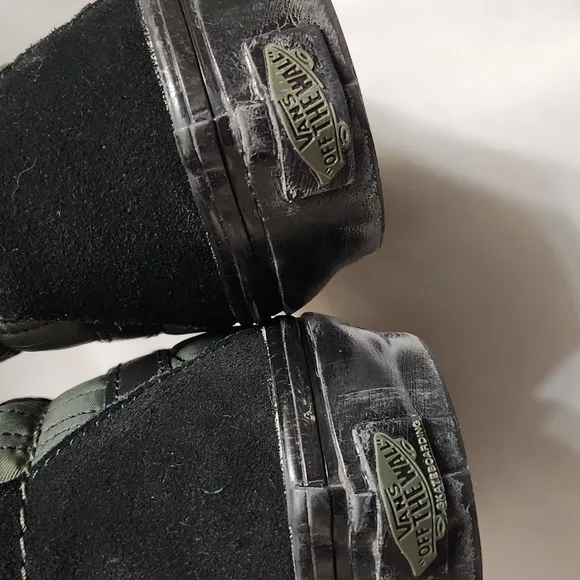 Vans Skate Sk8-Hi Ben Kadow Web Black and Green High-Top Sneakers (M Size 7.5)