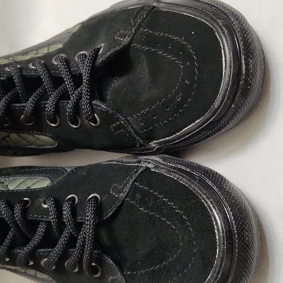 Vans Skate Sk8-Hi Ben Kadow Web Black and Green High-Top Sneakers (M Size 7.5)
