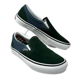 VANS Skate Slip On Shoe Suede Canvas Green Women's Size Sneakers Low VN0A5FCABD6