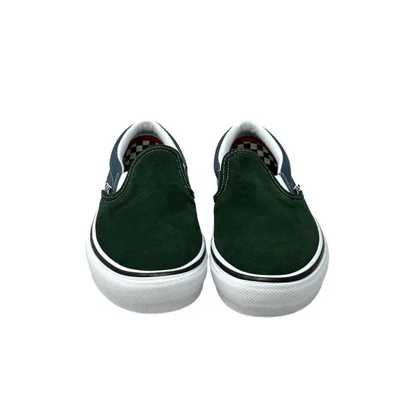 VANS Skate Slip On Shoe Suede Canvas Green Women's Size Sneakers Low VN0A5FCABD6