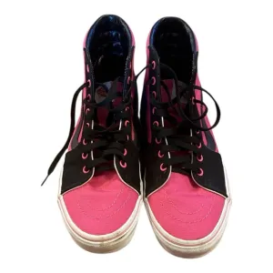 VANS Stylish Pink and Black High-Top Sneakers