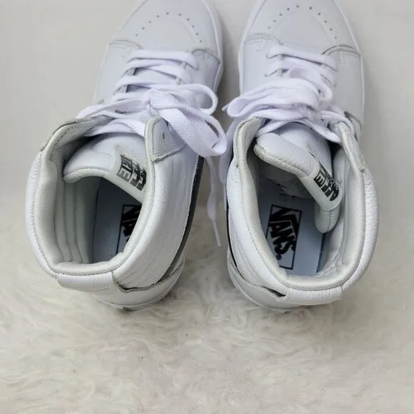 Vans UA SK8-HI XL High Big Mood White Casual Leather High Top Sneakers Size 9