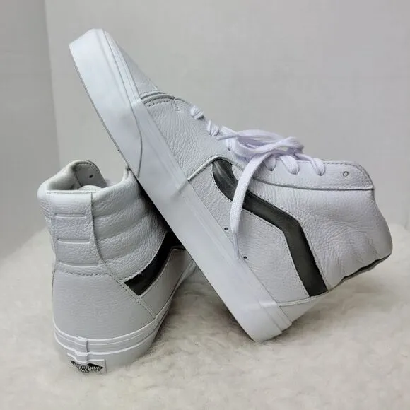 Vans UA SK8-HI XL High Big Mood White Casual Leather High Top Sneakers Size 9