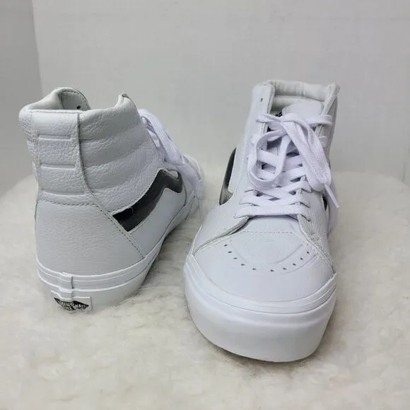 Vans UA SK8-HI XL High Big Mood White Casual Leather High Top Sneakers Size 9