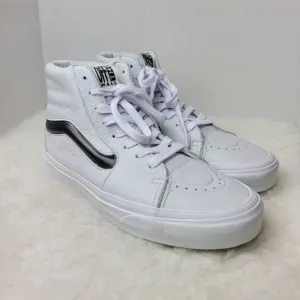Vans UA SK8-HI XL High Big Mood White Casual Leather High Top Sneakers Size 9