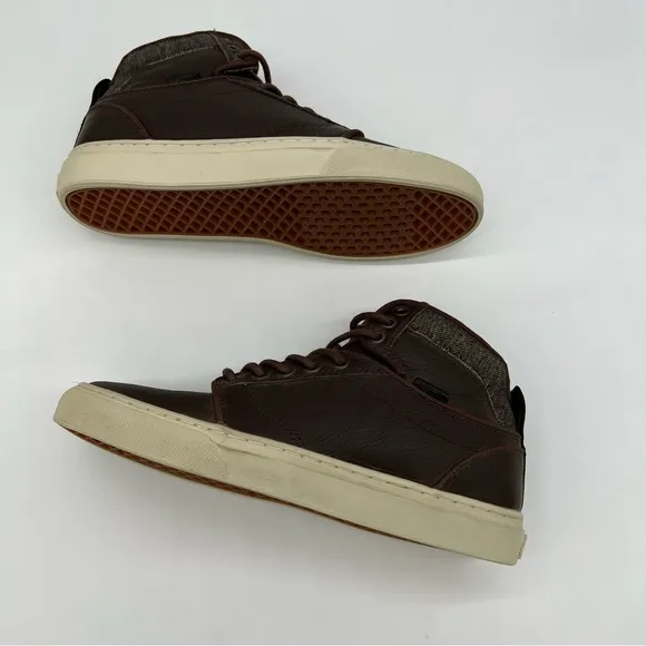 Vans Ultra Cush Leather High Top Sneakers