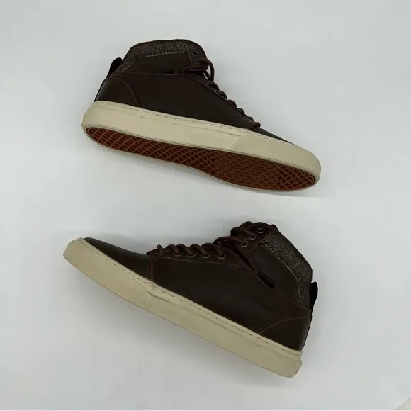 Vans Ultra Cush Leather High Top Sneakers
