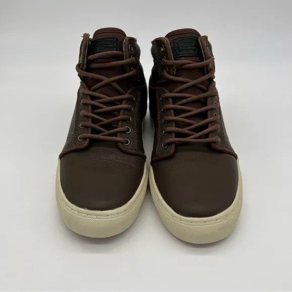 Vans Ultra Cush Leather High Top Sneakers