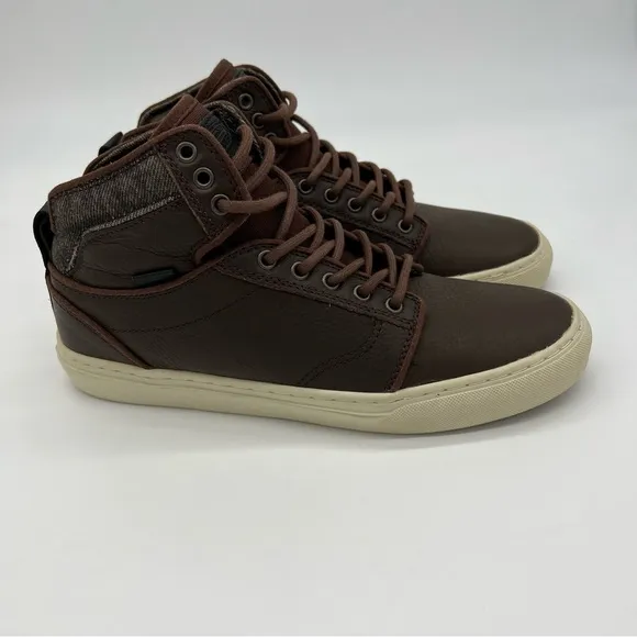 Vans Ultra Cush Leather High Top Sneakers