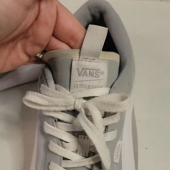 Vans Ultrarange Gray and White Sneakers Men's Size 12 EUC