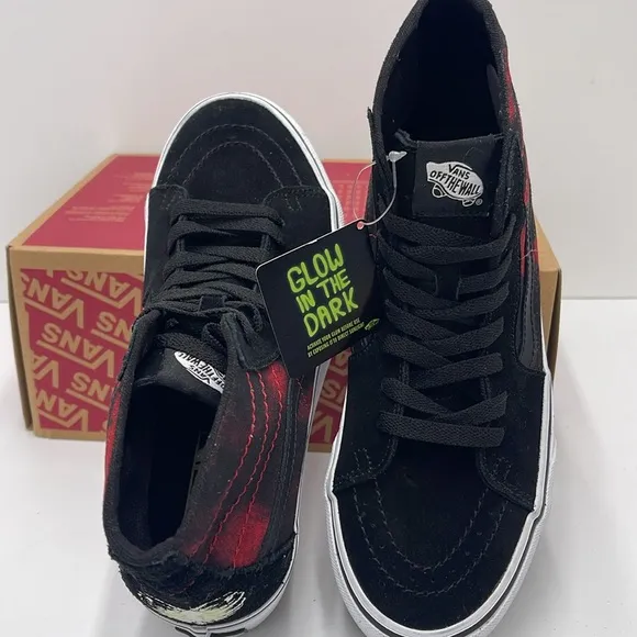 Vans WMNS Glow in the Dark High-Top Platform Sneakers Sk8-Hi Tapered Stackform