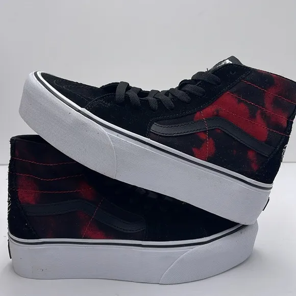 Vans WMNS Glow in the Dark High-Top Platform Sneakers Sk8-Hi Tapered Stackform