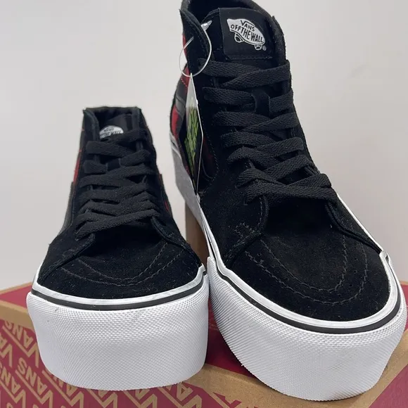 Vans WMNS Glow in the Dark High-Top Platform Sneakers Sk8-Hi Tapered Stackform