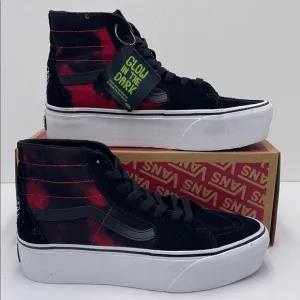 Vans WMNS Glow in the Dark High-Top Platform Sneakers Sk8-Hi Tapered Stackform