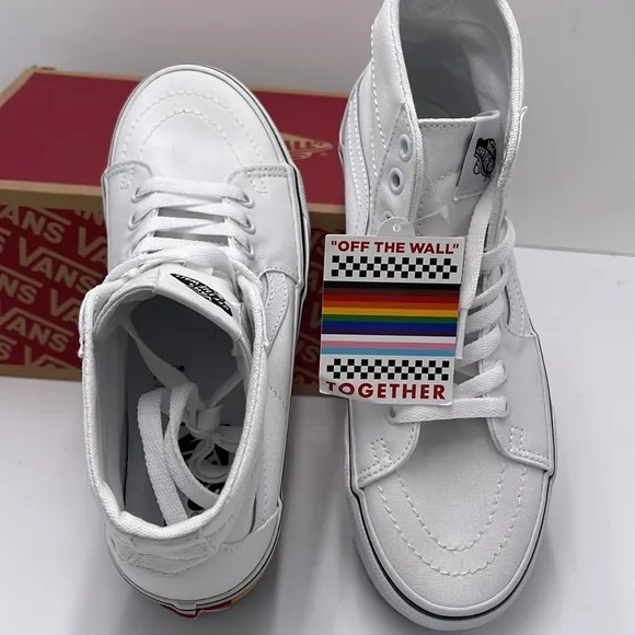 Vans WMNS Sk8-Hi Tapered Pride Rainbow Platform Sneakers VN0A7Q5PRNC