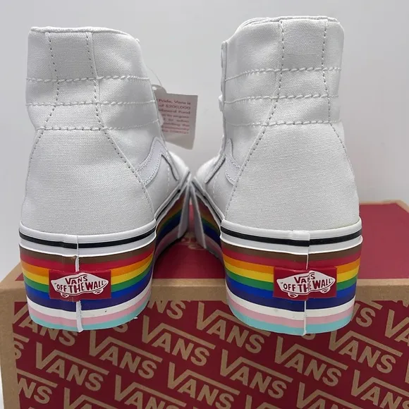 Vans WMNS Sk8-Hi Tapered Pride Rainbow Platform Sneakers VN0A7Q5PRNC