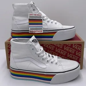 Vans WMNS Sk8-Hi Tapered Pride Rainbow Platform Sneakers VN0A7Q5PRNC