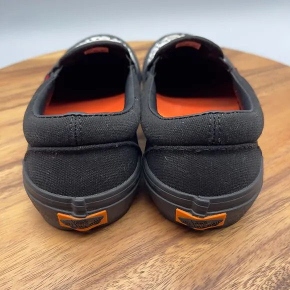 VANS x Cult Slip On Pro Black Checker Mens Size 7 Checkerboard