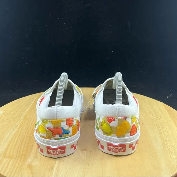 Vans x Haribo Gummy Classic Slip-On Shoes White Gold Womens Size 8 Sneaker New