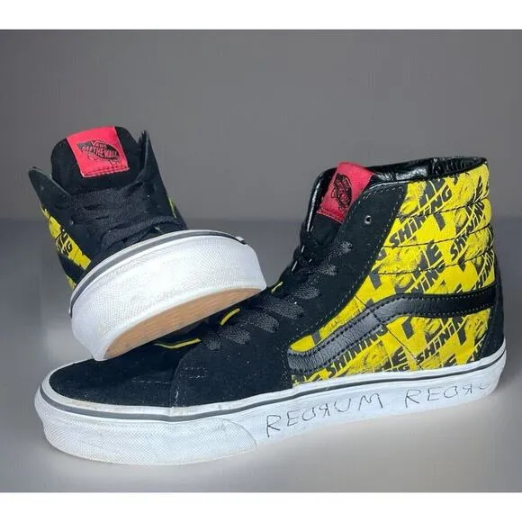 VANS X HORROR The Shining Sk8-Hi Men’s House Of Terror Size 7 Men 8.5 Womens EUC
