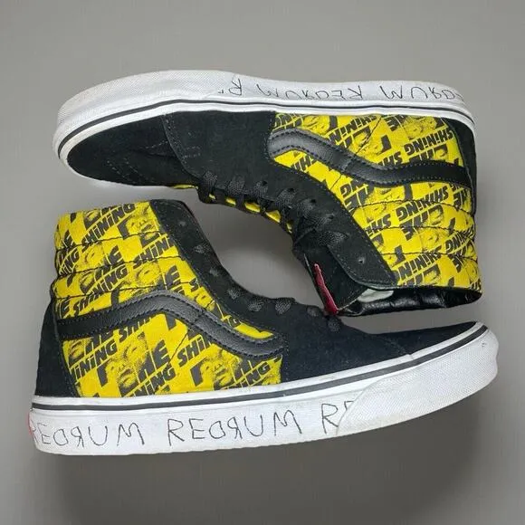 VANS X HORROR The Shining Sk8-Hi Men’s House Of Terror Size 7 Men 8.5 Womens EUC