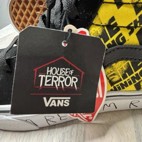 Vans x House of Terror The Shining &quot;RedRum&quot; Sk8-Hi Jack Torrance Womens 7