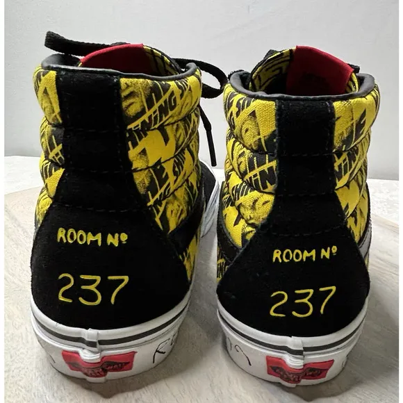 Vans x House of Terror The Shining &quot;RedRum&quot; Sk8-Hi Jack Torrance Womens 7
