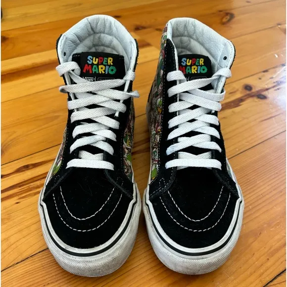 VANS x NINTENDO SUPER MARIO SK8-HI LIMITED EDITION HIGH TOP HI-TOP SNEAKERS