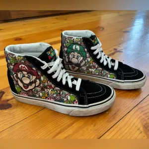 VANS x NINTENDO SUPER MARIO SK8-HI LIMITED EDITION HIGH TOP HI-TOP SNEAKERS