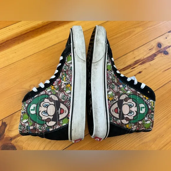 VANS x NINTENDO SUPER MARIO SK8-HI LIMITED EDITION HIGH TOP HI-TOP SNEAKERS