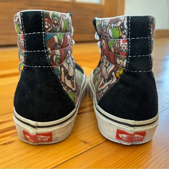 VANS x NINTENDO SUPER MARIO SK8-HI LIMITED EDITION HIGH TOP HI-TOP SNEAKERS