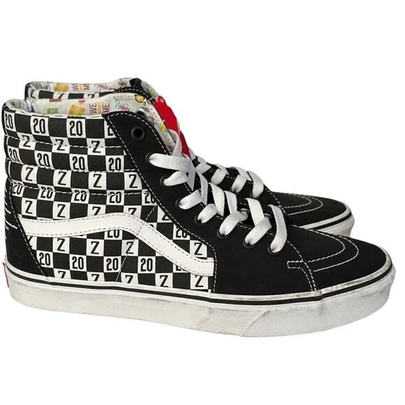 Vans X Zappos 20th Anniversary Old Skool skate Hi-Tops, Men s 9.5 women’s 11