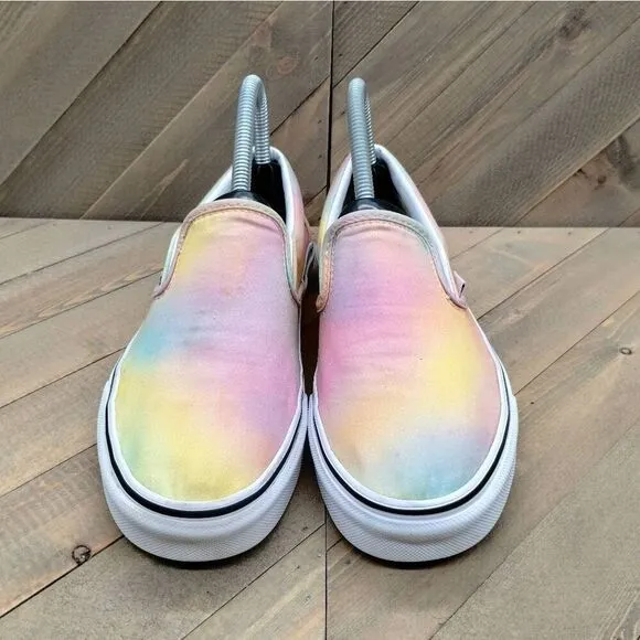 Vans Classic Slip On Aura Shift Multicolor‎ Casual Sneakers Womens Size 6.5