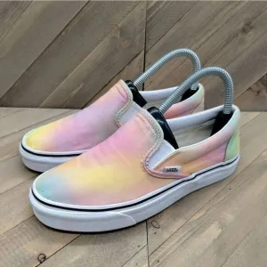 Vans Classic Slip On Aura Shift Multicolor‎ Casual Sneakers Womens Size 6.5