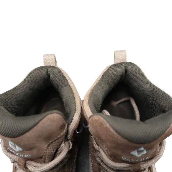 Vasque Shoes Women 7.5 Boots Hiking Outdoor Athletic High Top Leather Trek Brown
