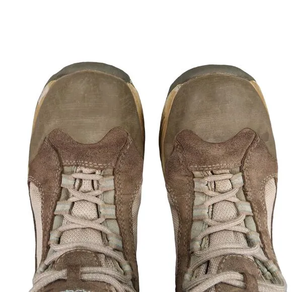 Vasque Shoes Women 7.5 Boots Hiking Outdoor Athletic High Top Leather Trek Brown