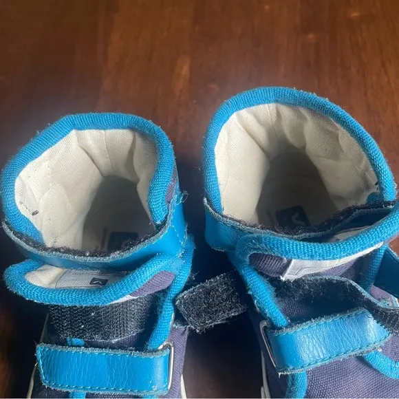 VEJA Blue &amp; White High Top Sneakers Size 8.5