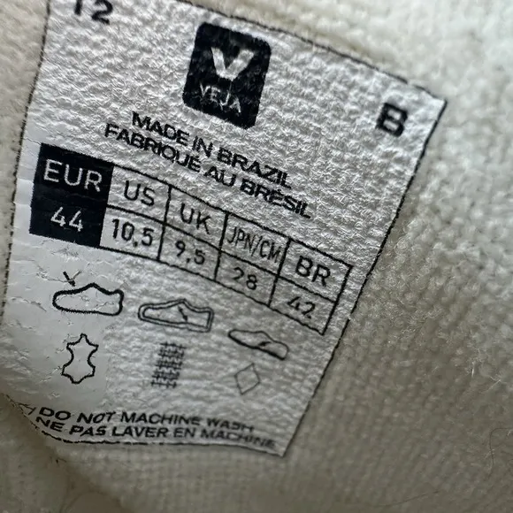 VEJA Minotaur High Top Sneakers Men's 10.5 Shoes Leather White Pierre Butter