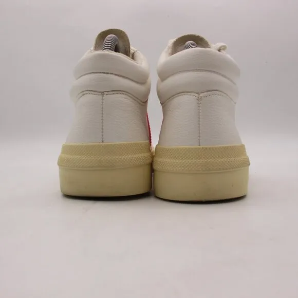 Veja Minotaur High Top Sneakers Women's 7 Shoes Leather White Pink Shoes