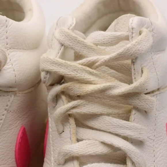 Veja Minotaur High Top Sneakers Women's 7 Shoes Leather White Pink Shoes