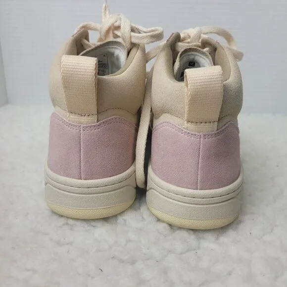 Veja Women's High-Top Sneakers - Pink and Beige