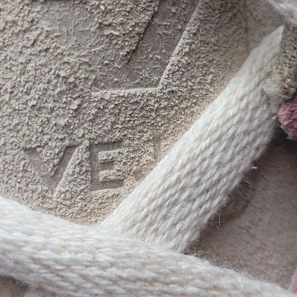 Veja Women's High-Top Sneakers - Pink and Beige