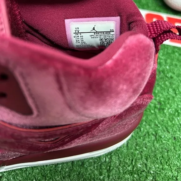 Velvet High-Top Sneakers in Rich Burgundy