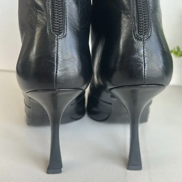 Versace Black Heeled Boots With Stiletto Heel