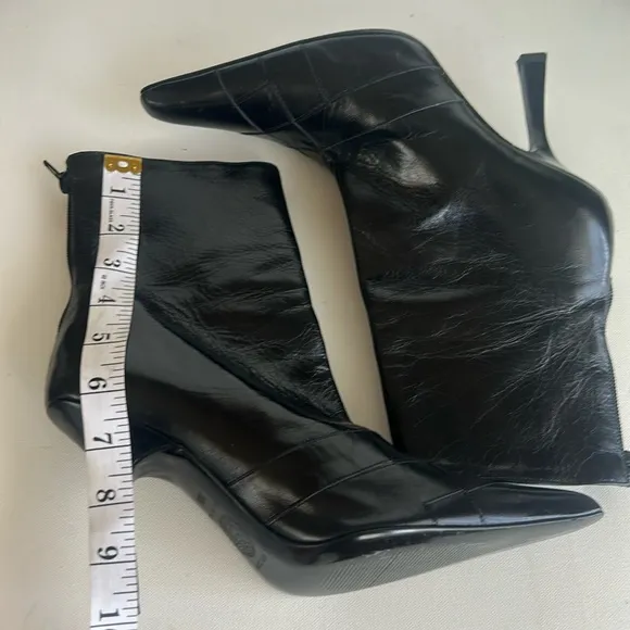 Versace Black Heeled Boots With Stiletto Heel