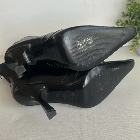 Versace Black Heeled Boots With Stiletto Heel