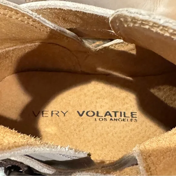 Very Volatile Fiery Leather Ankle Boots