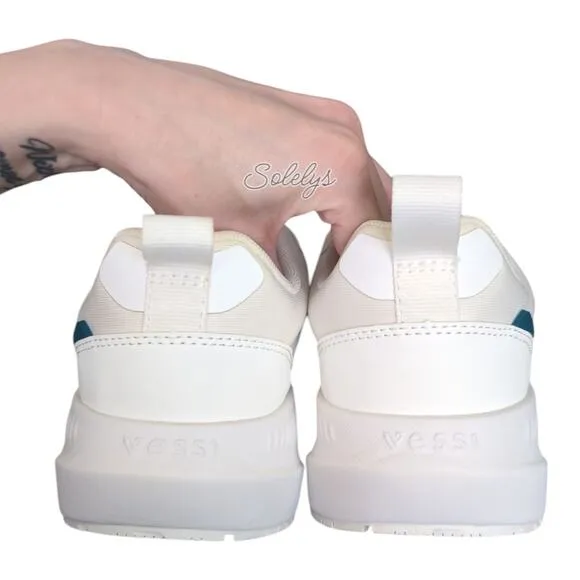 Vessi Tidal Warm White Dyma-Tex Waterproof Vegan Lace Up Sneaker Womens 10